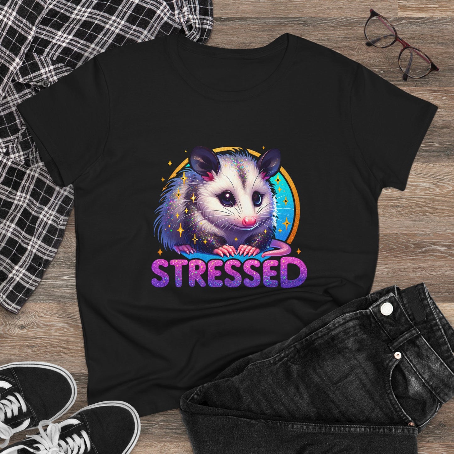 " Stressed Opossum " Women's Tee