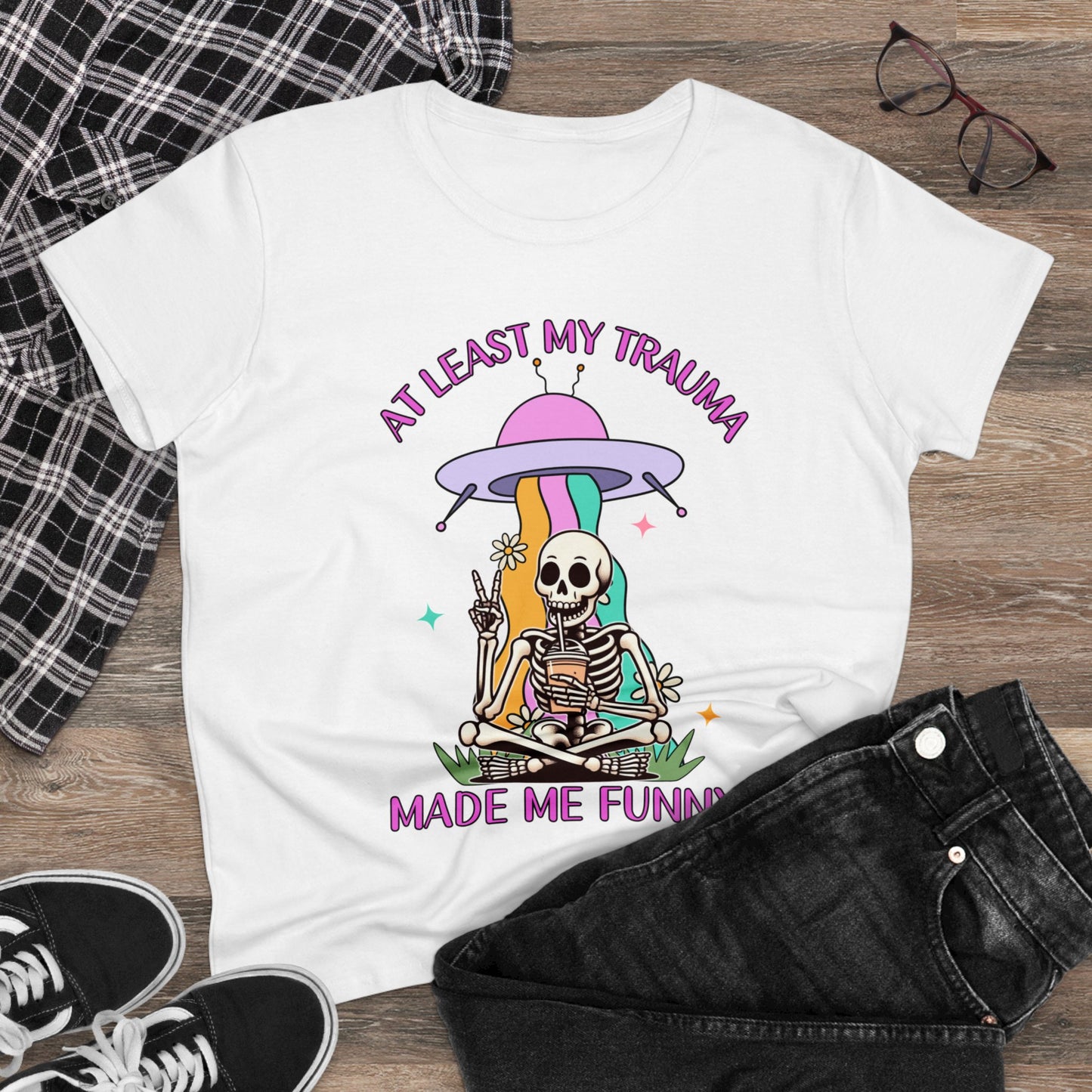"At Least My Trauma Made Me Funny" Women's Tee