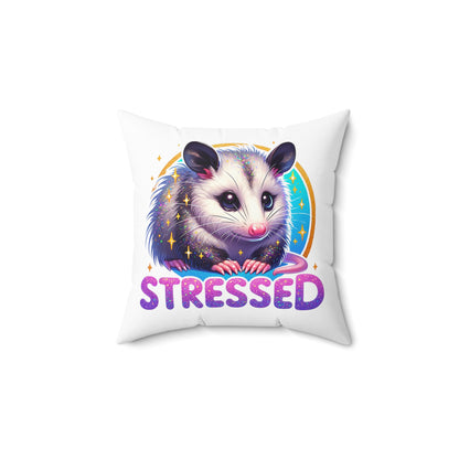 "Stressed Opossum" Pillow