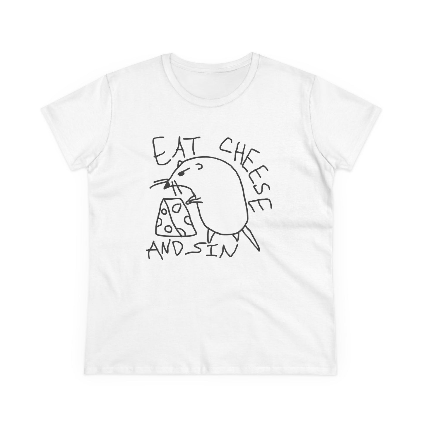 " Eat Cheese And Sin " Women's Tee