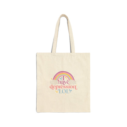 "I Have Depression, LOL" Tote Bag